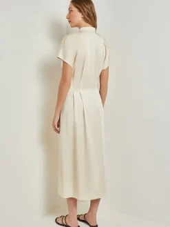Discount Midi Fit & Flare Dress - Dolman Sleeve Woven Dresses