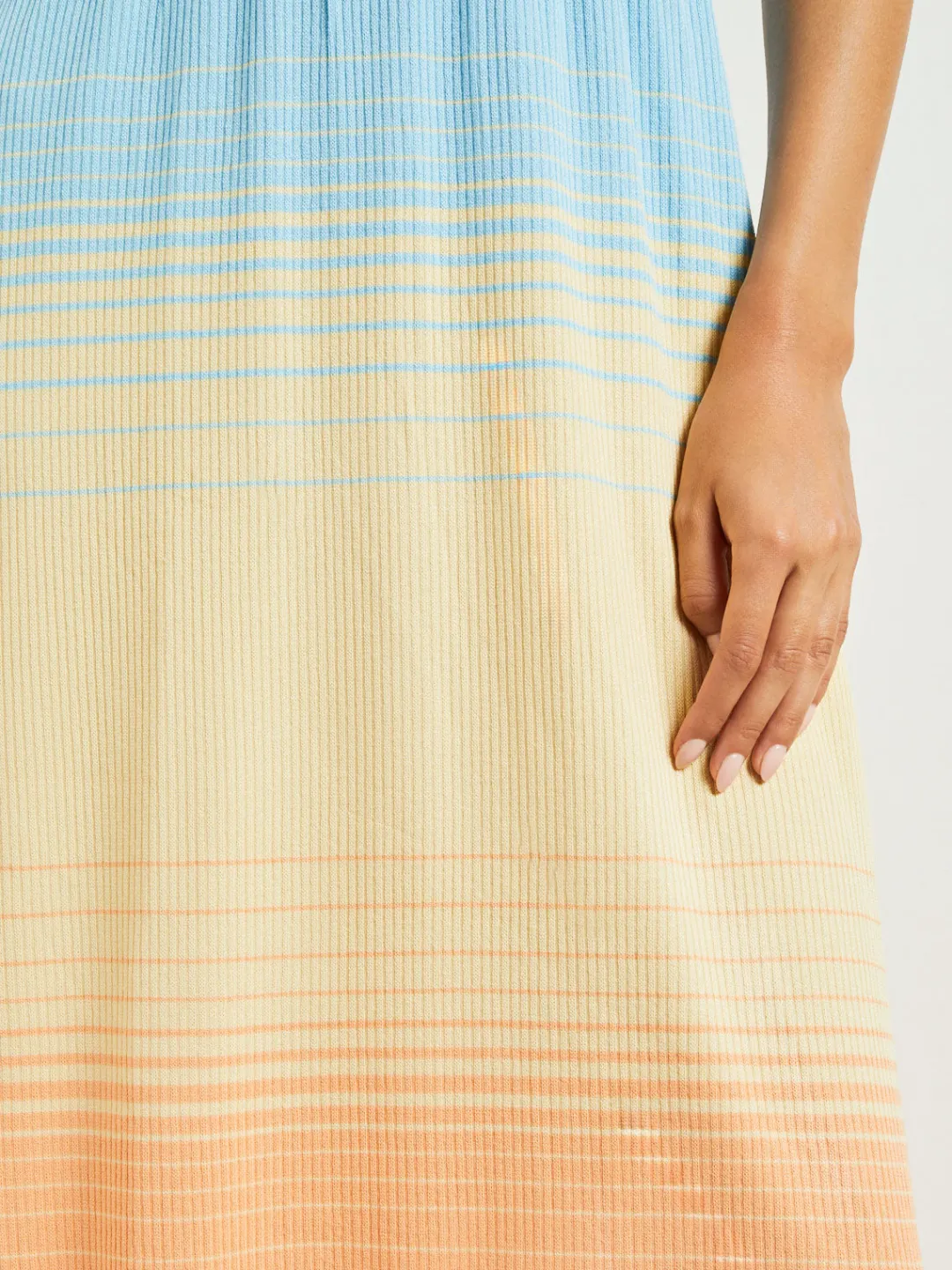 Sale Midi Fit & Flare Dress - Soft Ombre Jacquard Knit Dresses