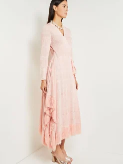 Best Midi Wrap Dress - Soft Jacquard Knit Dresses