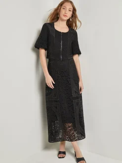 Discount Modern Fit Cropped Textural Woven Blouse Blouses & Shirts|Tops & Tees