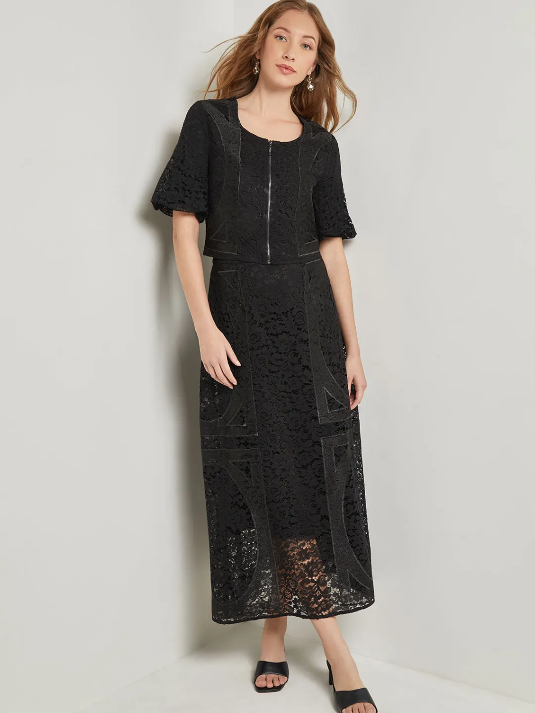 Discount Modern Fit Cropped Textural Woven Blouse Blouses & Shirts|Tops & Tees