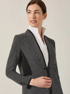 Clearance Open Neck Button Detail Blazer Jackets & Coats