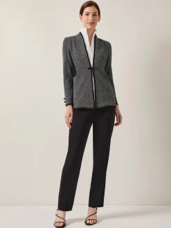 Clearance Open Neck Button Detail Blazer Jackets & Coats