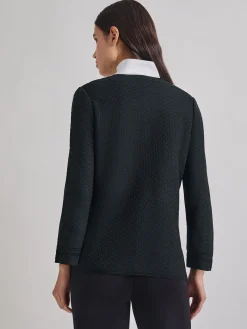 Sale Open Neck Tonal Detail Jacket Jackets & Coats