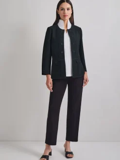 Sale Open Neck Tonal Detail Jacket Jackets & Coats