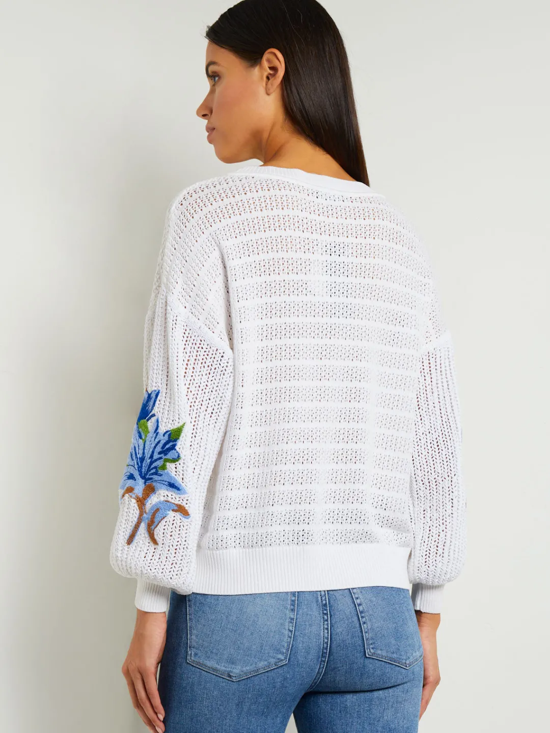 Sale Pointelle Top - Balloon Sleeve Sweater | Tops & Tees