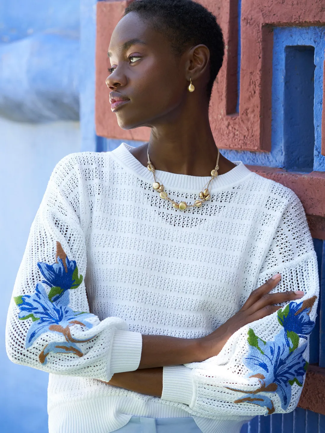Sale Pointelle Top - Balloon Sleeve Sweater | Tops & Tees