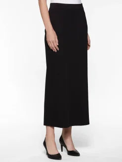 Clearance 36" Straight Knit Skirt - Long Skirt with Slit | Skirts