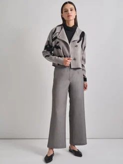 Sale Relaxed Fit Abstract Floral Soft Knit Jacket Jackets & Coats