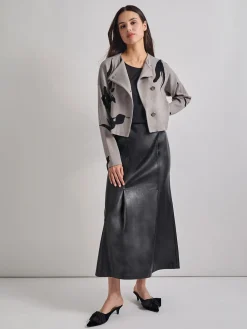 Sale Relaxed Fit Abstract Floral Soft Knit Jacket Jackets & Coats