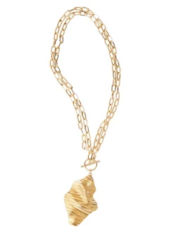 Clearance Ripple Textured Warm Necklace Accessories|Necklaces