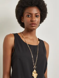 Clearance Ripple Textured Warm Necklace Accessories|Necklaces