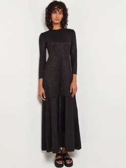 Discount Shimmer Knit Maxi Dress Dresses