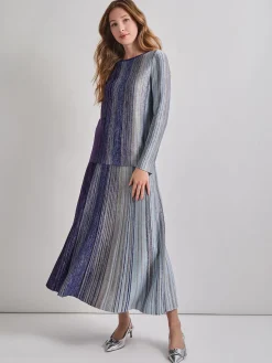 Discount Shimmer Lurex Knit Tunic Tops & Tees