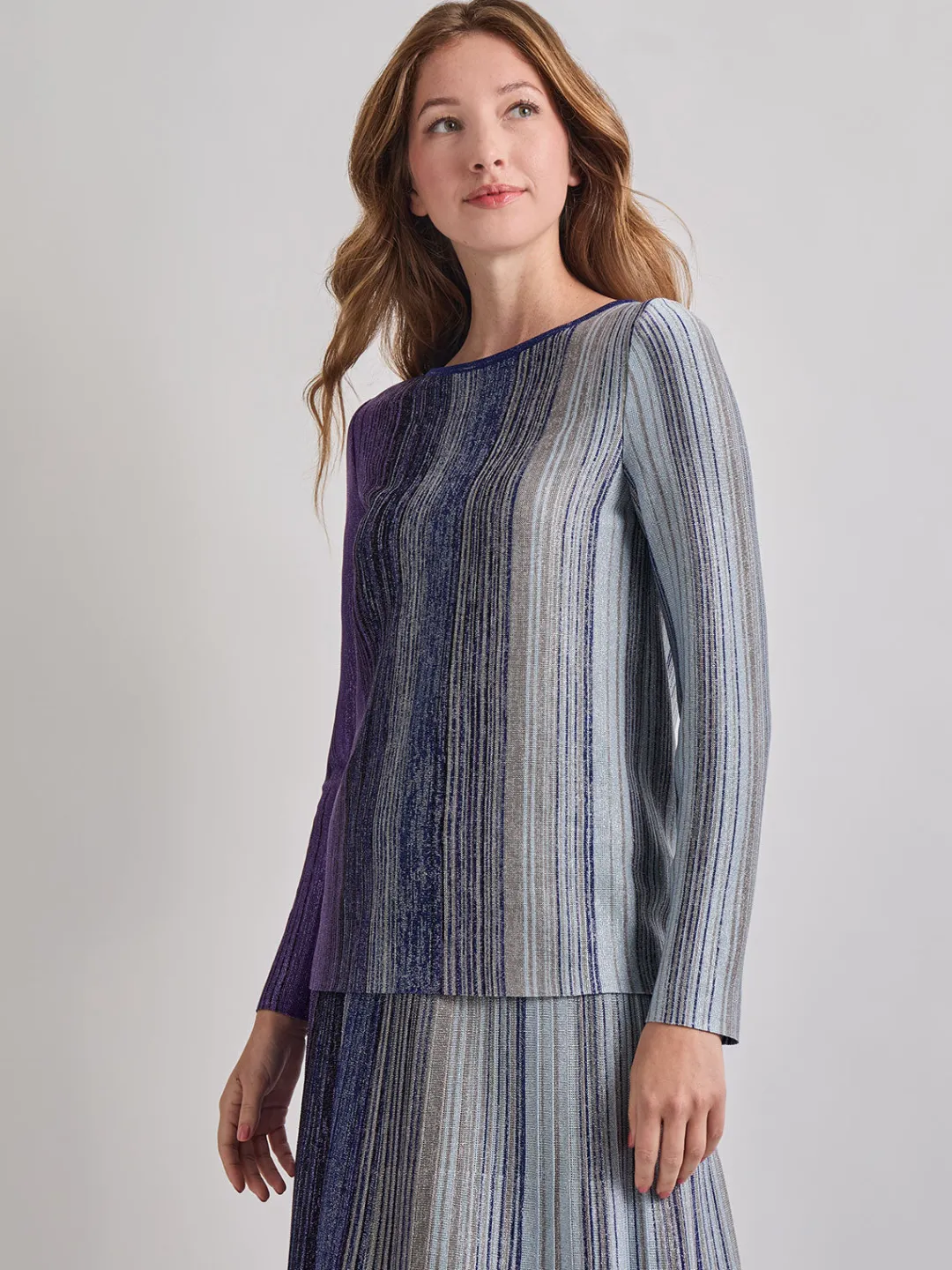 Discount Shimmer Lurex Knit Tunic Tops & Tees