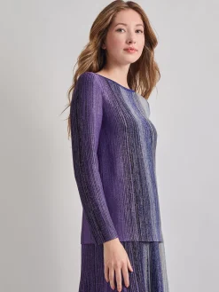 Discount Shimmer Lurex Knit Tunic Tops & Tees