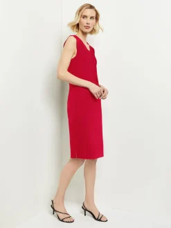 Clearance Sleeveless Sheath Knit Dress Dresses
