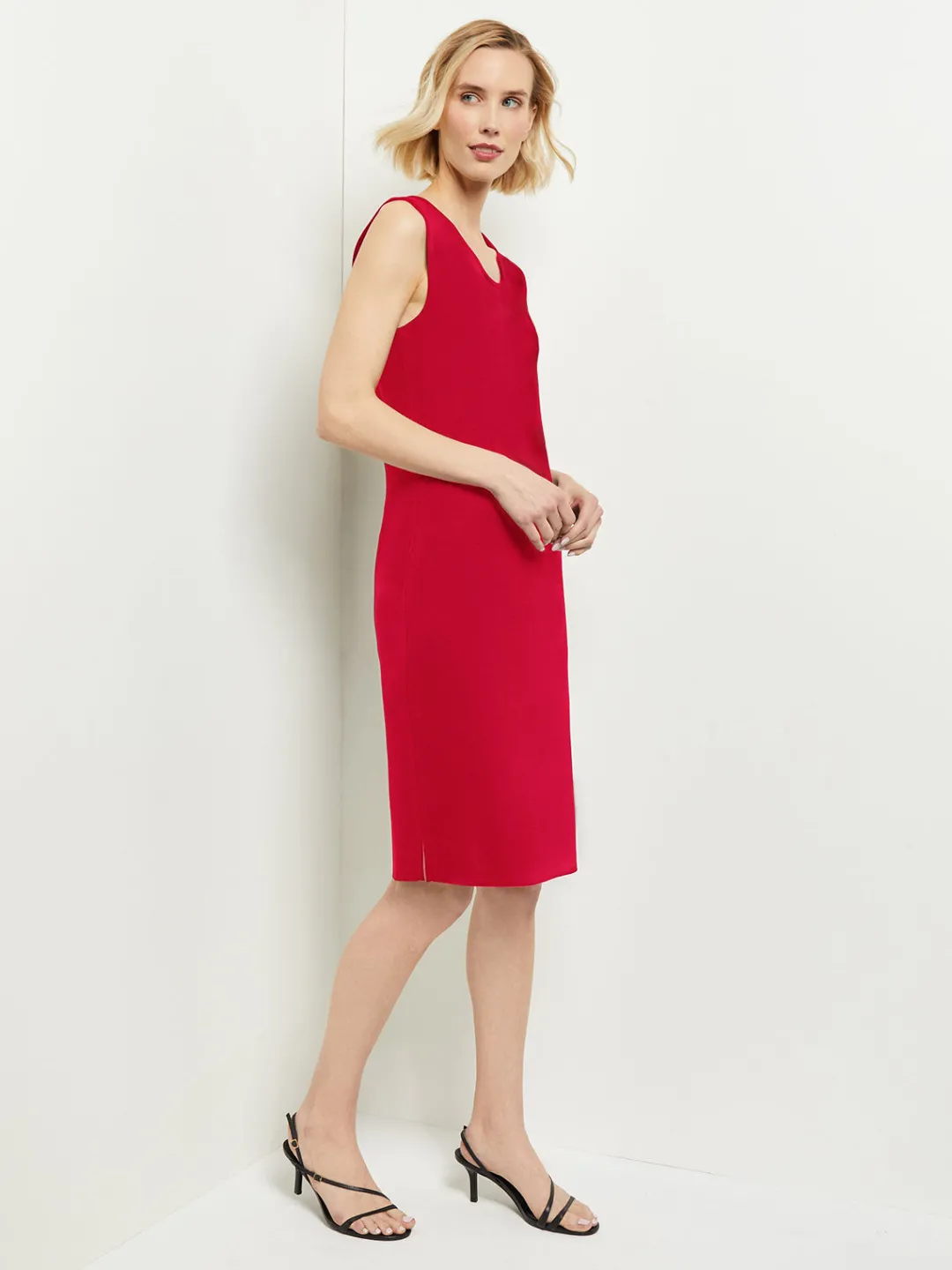 Clearance Sleeveless Sheath Knit Dress Dresses