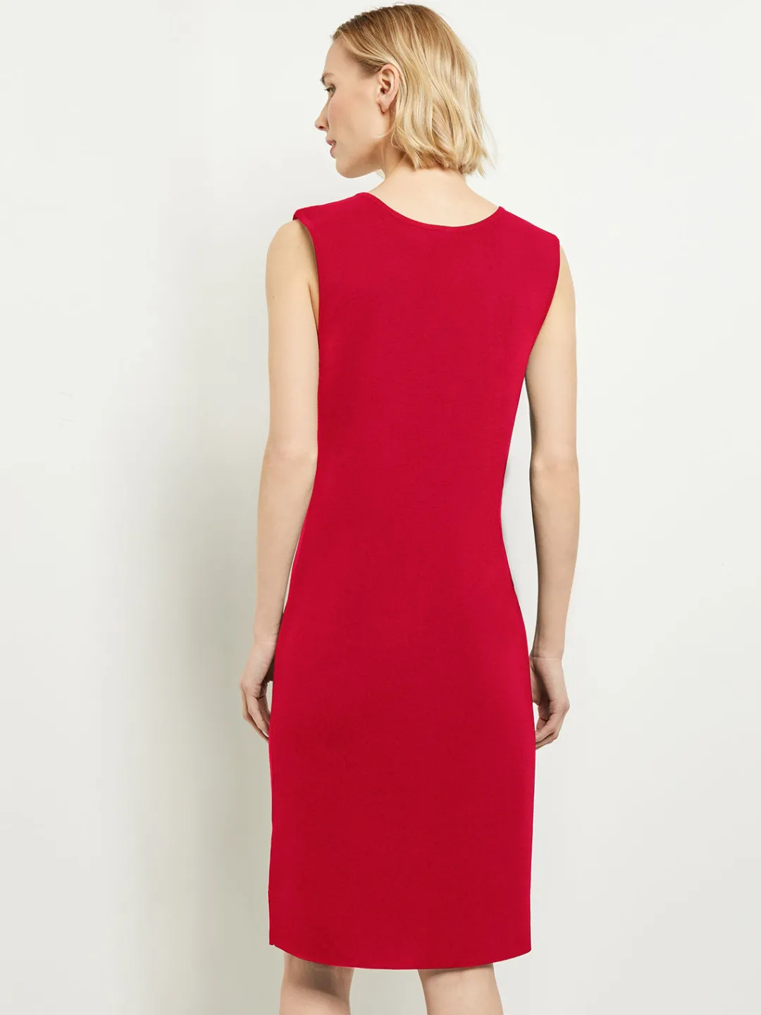Clearance Sleeveless Sheath Knit Dress Dresses