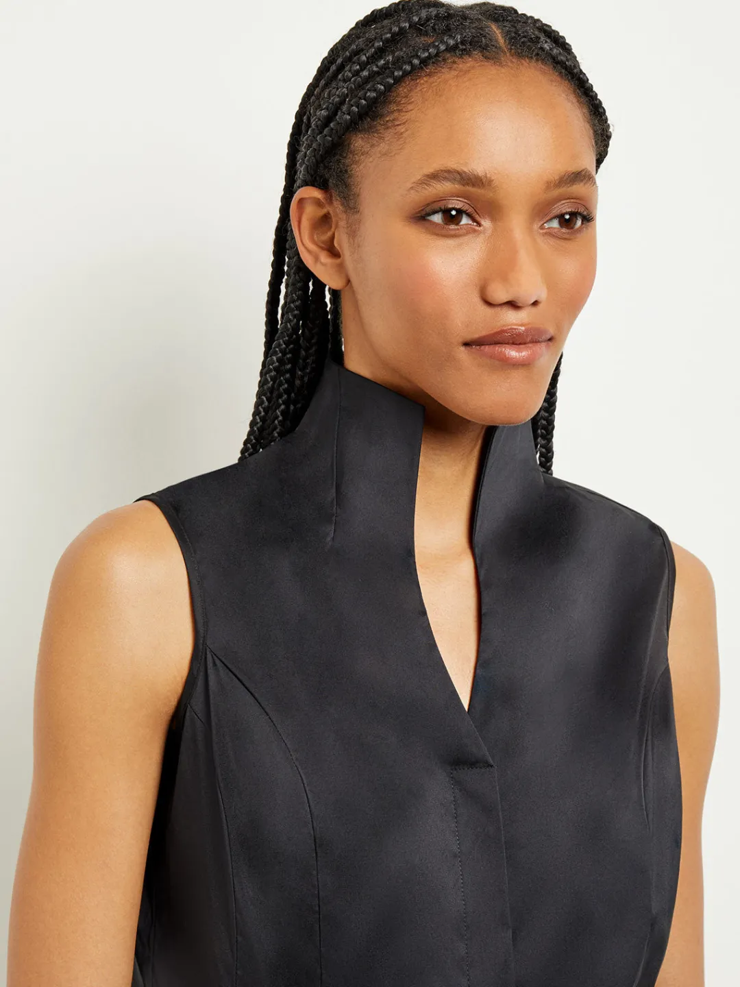 Sale Sleeveless Stretch Cotton Blouse Blouses & Shirts|Tops & Tees
