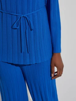 Discount Soft Ribbed Knit Tie-Waist Tunic Tops & Tees