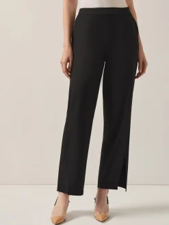 Clearance Split Hem Straight Leg Woven Pants Pants & Shorts