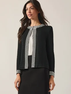 Sale Studded Open Neck Jacket Jackets & Coats