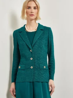 Best Tailored Fit Jacket - Detailed Jacquard Knit Jackets & Coats
