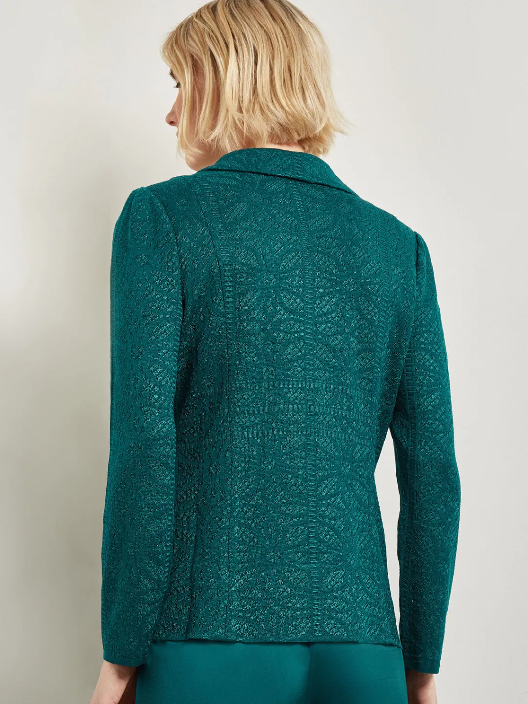 Best Tailored Fit Jacket - Detailed Jacquard Knit Jackets & Coats