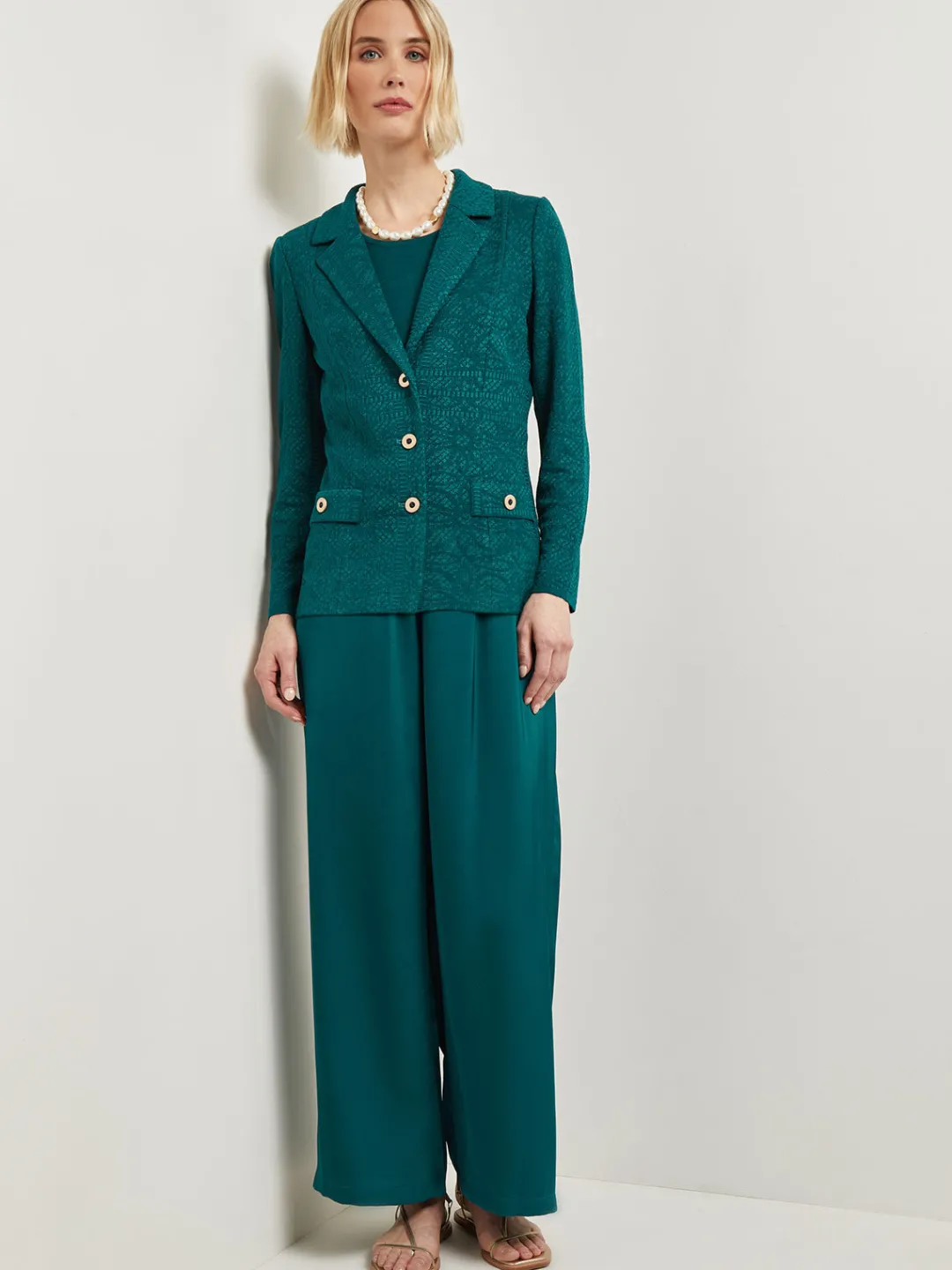 Best Tailored Fit Jacket - Detailed Jacquard Knit Jackets & Coats