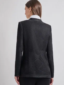 Best Tailored Fit One-Button Jacquard Knit Jacket Jackets & Coats