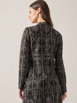 Best Tailored Fit Two-Tone Jacquard Knit Jacket Jackets & Coats