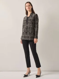 Best Tailored Fit Two-Tone Jacquard Knit Jacket Jackets & Coats