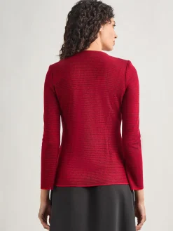 Sale Tailored Fit Two-Toned Cutout Knit Jacket Jackets & Coats