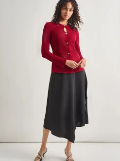 Sale Tailored Fit Two-Toned Cutout Knit Jacket Jackets & Coats