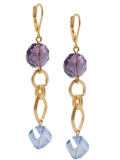 Hot Tanzanite and Light Blue Crystal Earrings Accessories|Earrings