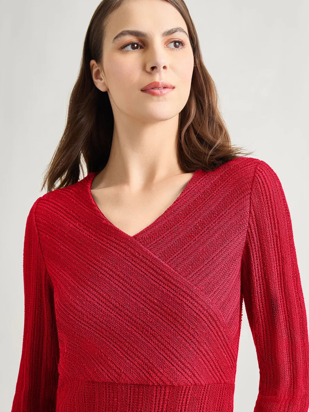 Sale Textural Stripe Knit Midi Dress Dresses