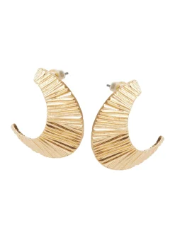 Clearance Textured Warm Swoop Earrings Accessories|Earrings
