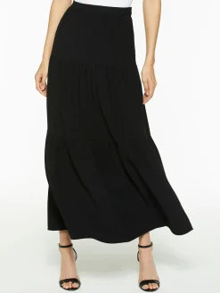 Discount Tiered Light Flounce Maxi Skirt Skirts