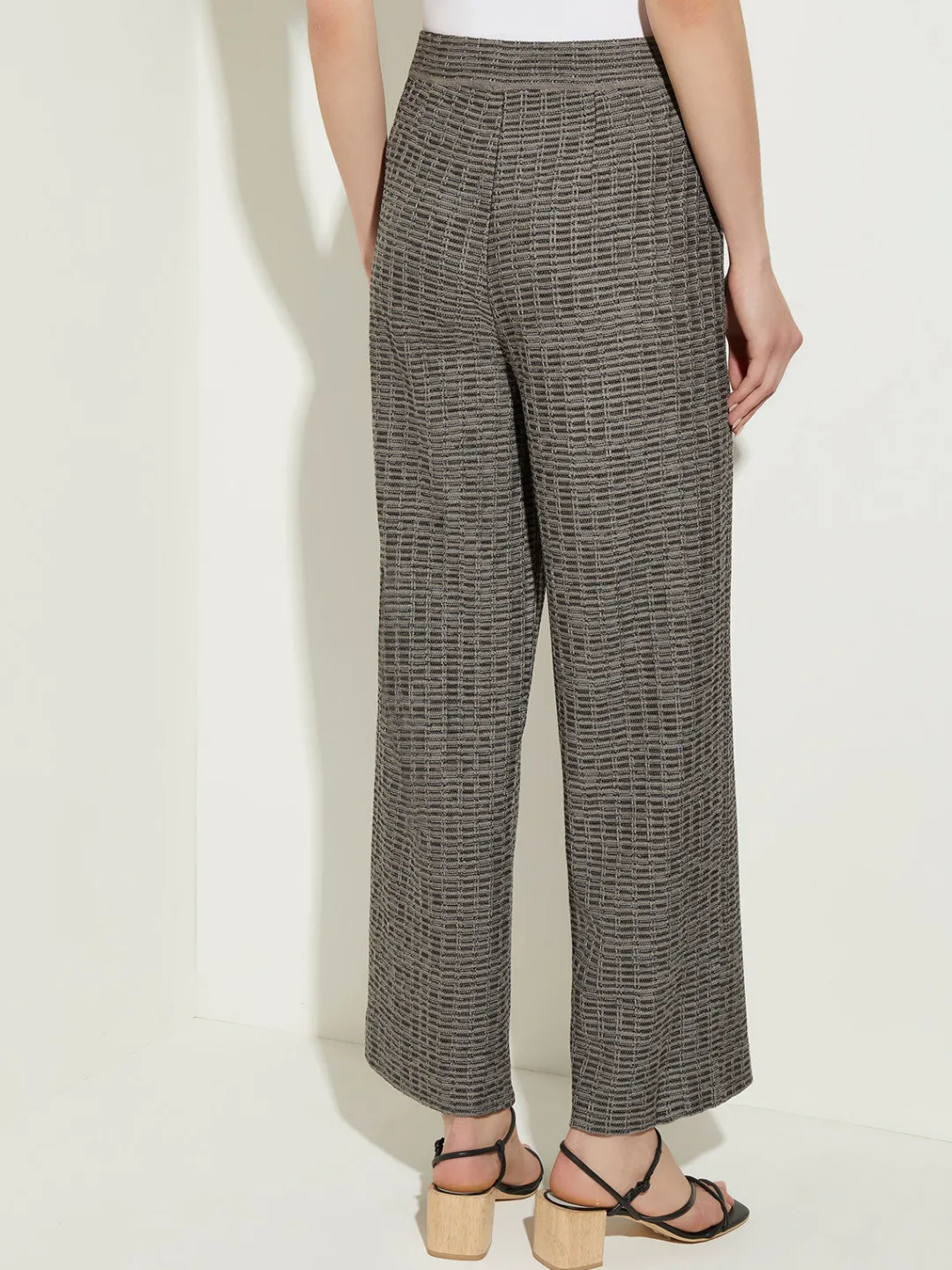 Discount Tweed Wide Leg Knit Pants Pants & Shorts