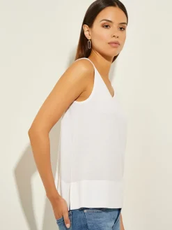 Fashion V-Neck Soft Knit Tank Top Tops & Tees|Tanks